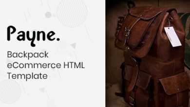 Photo of [Download-S2] Payne v1.0 - Backpack eCommerce HTML Template