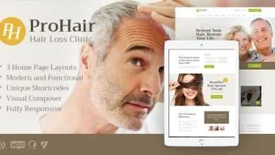 Photo of [Download-S2] ProHair v1.2.1 - Hair Loss Clinic & Cosmetology WordPress Theme