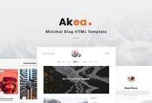 Photo of [Download-S2] Akea v1.0 - Minimal Blog HTML Template