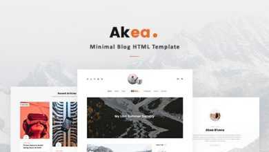 Photo of [Download-S2] Akea v1.0 - Minimal Blog HTML Template
