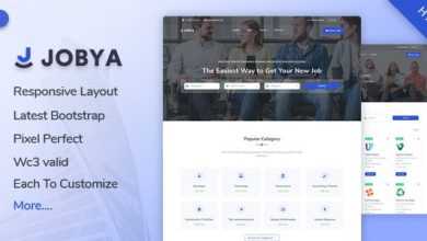 Photo of [Download-S2] Jobya v1.0 - Job Listing HTML5 Template