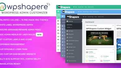 Photo of [Download-S1] WPShapere v6.0.2 - Wordpress Admin Theme