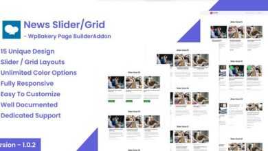 Photo of [Download-S1] News Post Sliders News Post Grid Builder Addon v1.0.2 - WpBakery Page Builder Wordpress