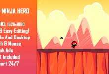 Photo of [Download-S1] Jump Ninja Hero - HTML5 Game + Mobile Version! (Construct 2 / Construct 3 / CAPX)