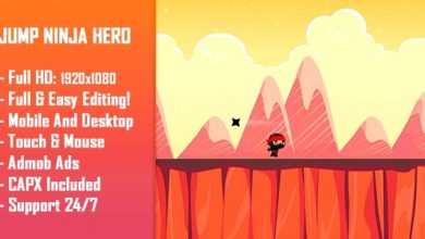 Photo of [Download-S1] Jump Ninja Hero - HTML5 Game + Mobile Version! (Construct 2 / Construct 3 / CAPX)
