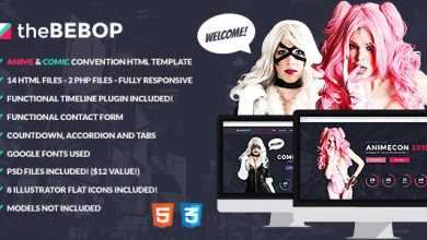 Photo of [Download-S2] The Bebop - Anime and Comic HTML Convention Template - updated