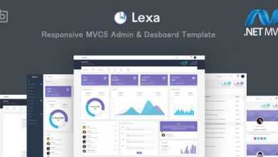 Photo of [Download-S2] Lexa v1.0 - MVC5 Admin & Dashboard Template