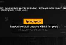 Photo of [Download-S2] Springspray v1.0 - Multipurpose HTML5 Template