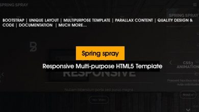 Photo of [Download-S2] Springspray v1.0 - Multipurpose HTML5 Template