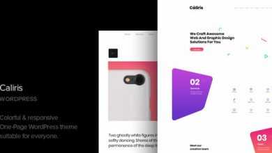 Photo of [Download-S2] Caliris v1.3 - Responsive One Page WordPress Theme