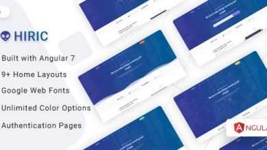 Photo of [Download-S2] Hiric v1.0 - Angular Landing Template