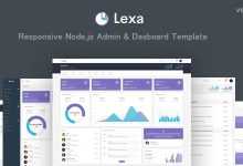 Photo of [Download-S2] Lexa v1.0 - Responsive Node.js Admin & Dashboard Template
