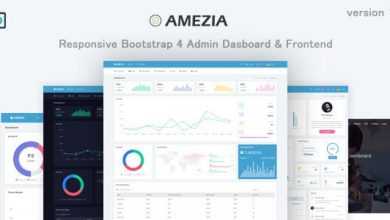 Photo of [Download-S2] Amezia v1.2 - Responsive Admin & Dashboard Template