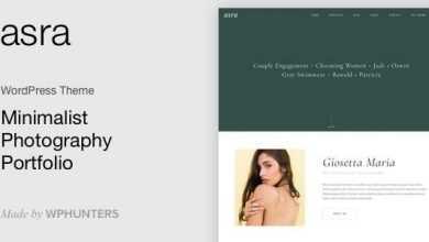 Photo of [Download-S2] Asra v1.0.6 - Minimalist Photography Portfolio WordPress Theme