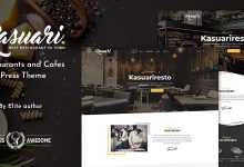 Photo of [Download-S2] Kasuari v1.4 - Restaurants and Cafes WordPress Theme