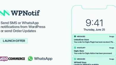 Photo of [Download-S1] WPNotif v1.6 - WordPress SMS & WhatsApp Notifications