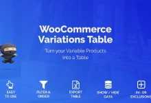 Photo of [Download-S1] WooCommerce Variations Table v1.2.4