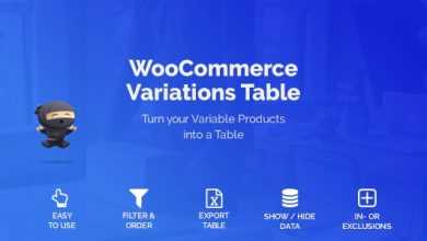 Photo of [Download-S1] WooCommerce Variations Table v1.2.4