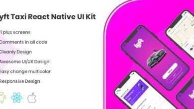Photo of [Download-S1] Lyft v1.0.0 - React Native UI Kit Taxi Template