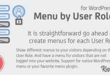 Photo of [Download-S1] Menu by User Role for WordPress v1.0.5