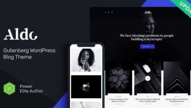 Photo of [Download-S2] Aldo v1.0 - Black and White Gutenberg Blog WordPress Theme