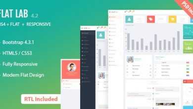 Photo of [Download-S2] FlatLab v4.2 - Bootstrap 4 Responsive Admin Template