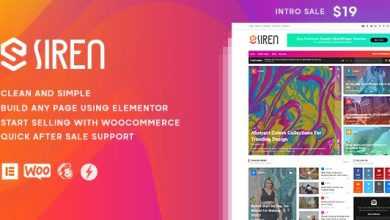 Photo of [Download-S2] Siren v1.0.1 - News Magazine Elementor WordPress Theme