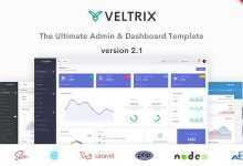 Photo of [Download-S2] Veltrix v2.1 - Admin & Dashboard Template