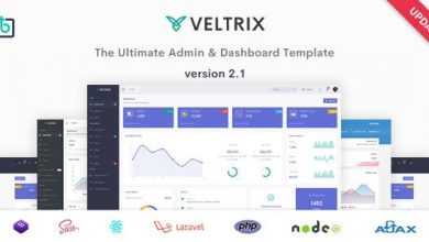 Photo of [Download-S2] Veltrix v2.1 - Admin & Dashboard Template