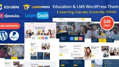 Photo of [Download-S2] Edubin v2.0.8 - Education LMS WordPress Theme