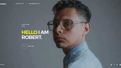Photo of [Download-S2] Robert v1.0 - Creative Personal Onepage HTML Template