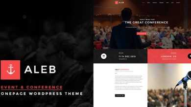 Photo of [Download-S2] Aleb v1.3.0 - Event Conference Onepage WordPress Theme