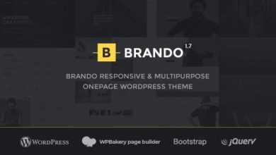 Photo of [Download-S2] Brando v1.7.5 - Responsive and Multipurpose OnePage WordPress Theme
