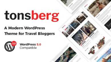 Photo of [Download-S2] Tonsberg v1.2 - A Modern WordPress Theme for Travel Bloggers