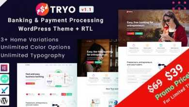Photo of [Download-S2] Tryo v1.0 - Banking & Payment WordPress Theme