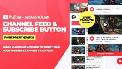 Photo of [Download-S1] Youtube Channel Feeds and Subscribe Box v1.0.0 - WordPress Plugin