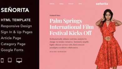 Photo of [Download-S2] Senorita v1.0 - Magazine and Blog HTML5 Responsive Template