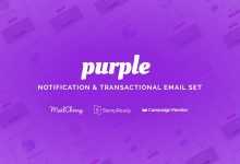 Photo of [Download-S2] Purple v1.0.1 - Notification & Transactional Email Templates