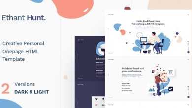 Photo of [Download-S2] Ethant Hunt v1.0 - Personal Onepage HTML Template