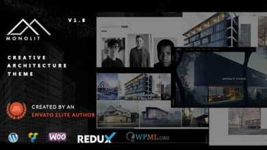 Photo of [Download-S2] Monolit v1.9.7 - Responsive Architecture WordPress Theme