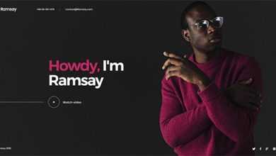 Photo of [Download-S2] Ramsay v1.0 - Creative Personal Onepage HTML Template
