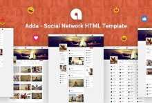 Photo of [Download-S2] Adda v1.0 - Social Network HTML Template