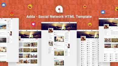 Photo of [Download-S2] Adda v1.0 - Social Network HTML Template