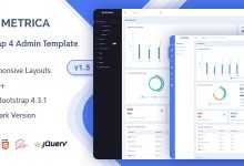 Photo of [Download-S2] Metrica v1.5 - Admin & Dashboard Template