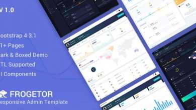 Photo of [Download-S2] Frogetor v1.0 - Responsive Admin Dashboard Template