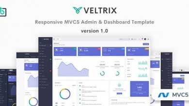 Photo of [Download-S2] Veltrix v1.0 - MVC5 Admin & Dashboard Template