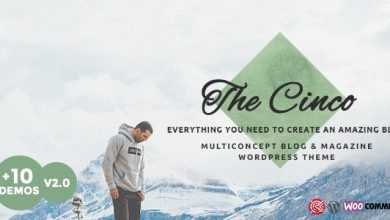 Photo of [Download-S2] Cinco v1.0 - Multi-Concept Elegant WordPress Blog Theme