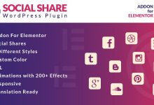 Photo of [Download-S1] Social Share for Elementor v1.0 - WordPress Plugin