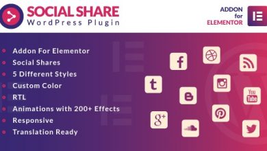 Photo of [Download-S1] Social Share for Elementor v1.0 - WordPress Plugin
