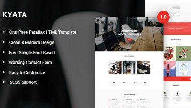 Photo of [Download-S2] Kyata v1.0 - One Page Parallax HTML5 Template